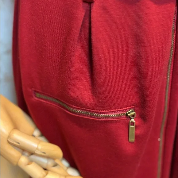 Burgundy Women's Dress - Picture 4 of 11